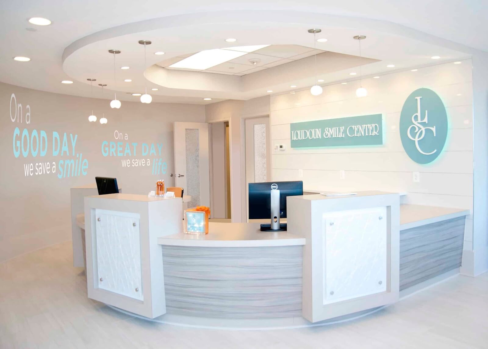 Modern, welcoming dental office in One Loudoun, Ashburn, Virginia